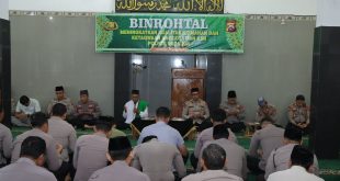 Polres Nganjuk Gelar Binrohtal, Angkat Tema Pengendalian Nafsu dalam Kehidupan