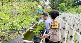 Polres Nganjuk Dukung Ketahanan Pangan Lewat Pemanfaatan Lahan Pekarangan Warga