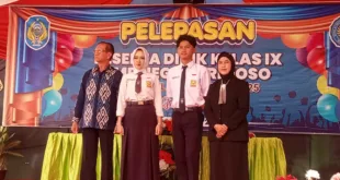 SMPN 1 Rejoso Gelar Pelepasan Siswa Kelas IX Penuh Khidmat dan Nuansa Tradisional