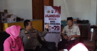 Anjangsana Hari Bhayangkara ke-79, Polres Nganjuk Tunjukkan Kepedulian dan Rasa Kekeluargaan