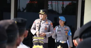 Jelang Suroan, Wakapolres Madiun Kota Pimpin Apel Pagi dan Tegaskan Kesiapan Pengamanan