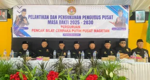 Ketua Umum Baru Perguruan PSCP Resmi Dilantik di Padepokan Wiro Yudo Wicaksono Panekan Magetan.