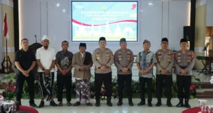 Doa Bersama Lintas Agama Jelang Peringatan Hari Bhayangkara ke-79 di Polres Nganjuk
