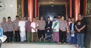Subuh Berjamaah, Polres Nganjuk dan Warga Jaga Kamtibmas Sukomoro