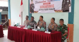 Kapolres Nganjuk dan Forkopimcam Bagor Bersinergi Jaga Kamtibmas