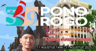 Pemdes Tegalombo Mengucapkan Selamat Hari Jadi Ponorogo Ke-529