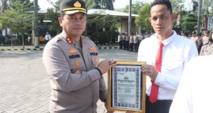 Kapolres Nganjuk Apresiasi 30 Personel Berprestasi Ungkap Sejumlah Kasus Menonjol pada Apel Jam Pimpinan
