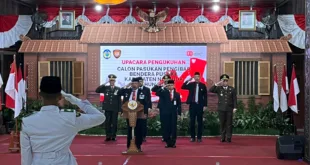 Generasi Muda Terpilih, 75 Paskibraka Nganjuk 2025 Resmi Dikukuhkan