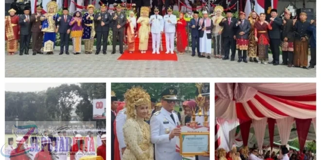 Upacara Peringatan HUT RI Ke-80 Di pimpin langsung Bupati OKU Berlangsung Khidmat diikuti Oleh Ribuan Masyarakat OKU