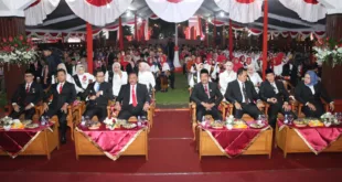 Forkopimda Nganjuk Gelar Resepsi Kenegaraan HUT ke-80 RI di Pendopo KRT Sosro Koesomo