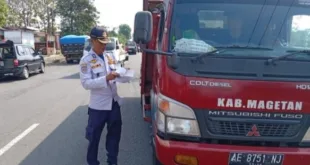 Dishub Magetan Perketat Razia, Target Zero ODOL Dimulai 2027
