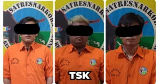 POLRES NGANJUK BEKUK TIGA PENGEDAR PIL KOPLO, RIBUAN BUTIR DIAMANKAN