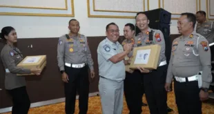 SATLANTAS POLRES NGANJUK SABET PRESTASI JUARA I PENURUNAN LAKA LANTAS TINGKAT POLDA