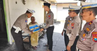 Satlantas Polres Nganjuk Gelar Bakti Sosial Peringati HUT Lalu Lintas ke-70