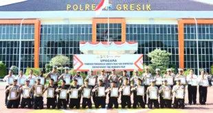 Polres Gresik Apresiasi 34 Personel Berprestasi, Kapolres: Jadikan Motivasi Tingkatkan Kinerja