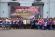 Lanal Tegal Gelar Bakti Sosial Pembagian Sembako dan Nasi Kotak Sambut HUT ke-80 TNI (Penerangan TNI AL Tegal)