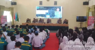 Polres Nganjuk Gelar Penyuluhan Bahaya Narkoba dan Kenakalan Remaja di SMKN 1 Kertosono