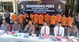 Polres Nganjuk Ungkap 28 Kasus Selama Operasi Sikat Semeru 2025