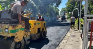Peningkatan Infrastruktur Jalan, Pemdes Susukan Aspal Poros Utama hingga Akses Balai Desa dan Pasar.