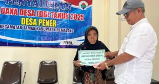 Pemdes Pener Salurkan BLT-DD Tahap Akhir untuk 50 KPM