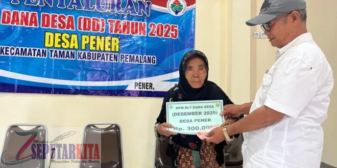 Pemdes Pener Salurkan BLT-DD Tahap Akhir untuk 50 KPM