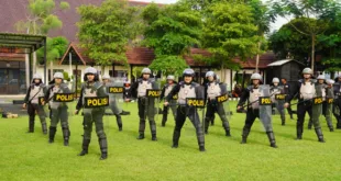 Polres Jombang Gelar Latihan Dalmas untuk Kesiapan Pelayanan Kegiatan Unjuk Rasa