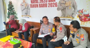 Pos Pam Diponegoro Nganjuk Siap Amankan Natal 2025 dan Tahun Baru 2026