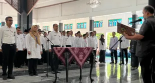 Bupati Pemalang Lantik 314 PNS, Tegaskan Profesionalisme dan Pelayanan Publik.