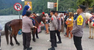 Libur Nataru 2025, Polres Magetan Tingkatkan Patroli dan Pengamanan di Wisata Telaga Sarangan