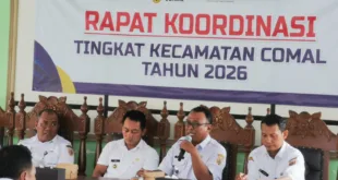 Rakor Kecamatan Comal 2026, Camat Baru Soroti Penanganan Banjir di Simpang Blandong–Purwoharjo
