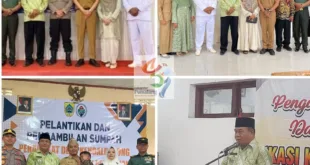 Camat Petarukan Jadi Saksi Sakral Pelantikan Perangkat Desa, Muhibbin: Wujudkan Petarukan yang Luar Biasa.