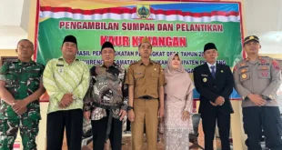 Dia Amanulah Resmi Dilantik sebagai Kaur Keuangan Desa Temuireng.