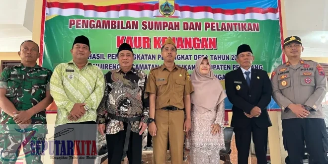 Dia Amanulah Resmi Dilantik sebagai Kaur Keuangan Desa Temuireng.