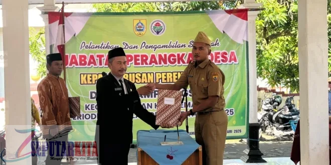 Pelantikan Kaur Perencanaan Nyamplungsari, Satria Utama Siap Perkuat Perencanaan Desa